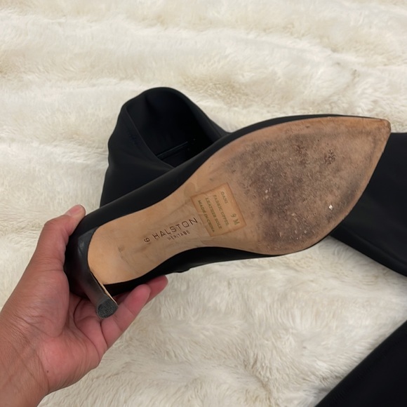 Halston Heritage Dani pointed-toe over thigh high boots - Picture 6 of 11